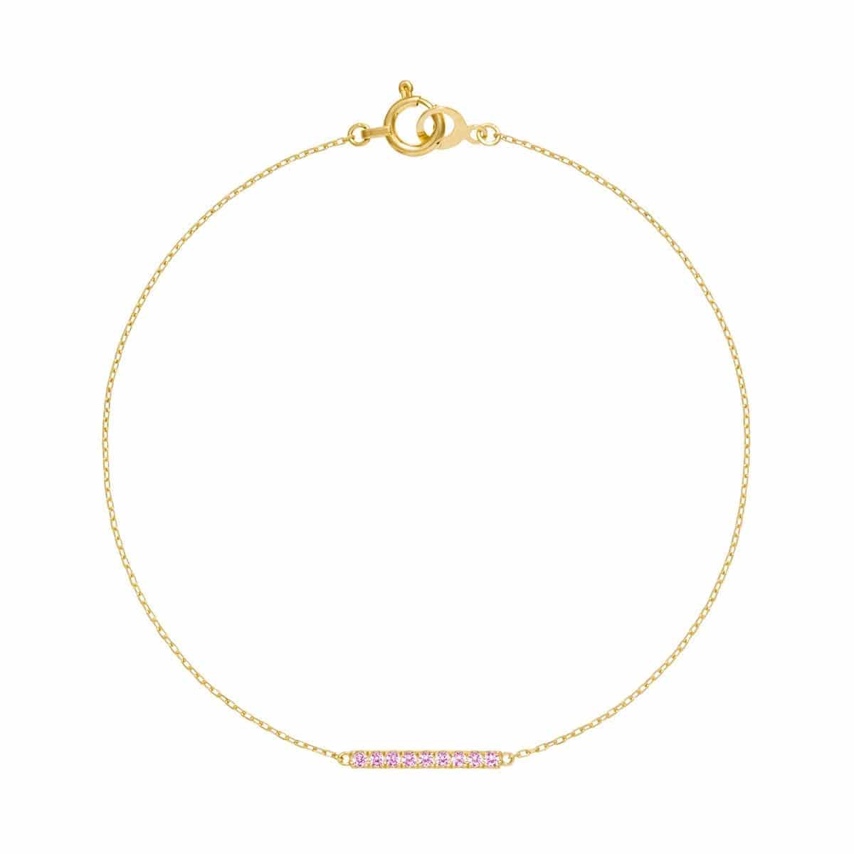 tina chain 手鍊 (粉紅色藍寶石)