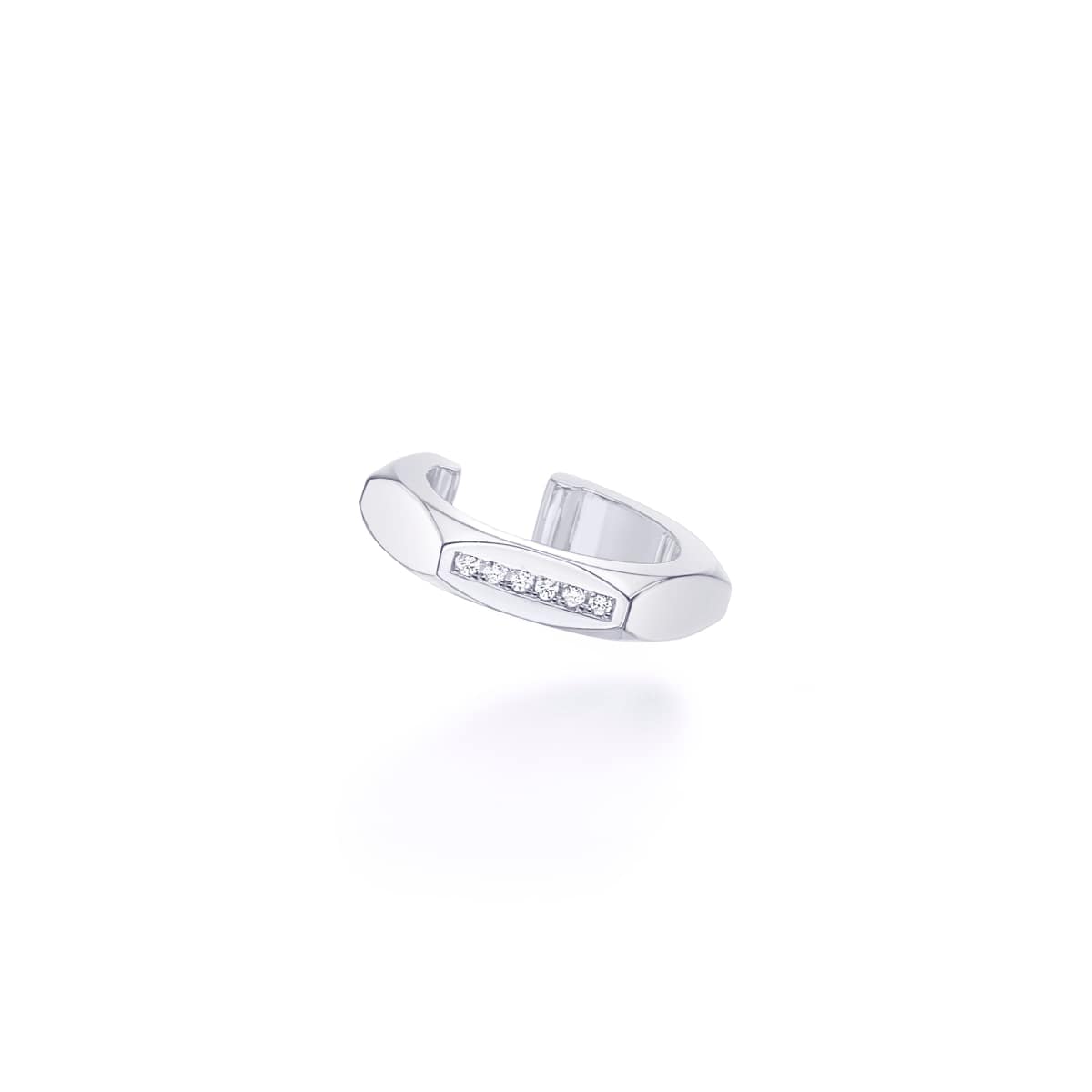 ruche facet diamond ear cuff