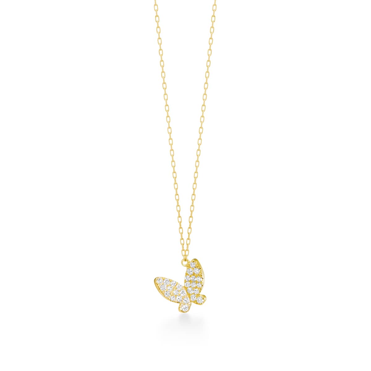 papillon brillant pavé項鍊