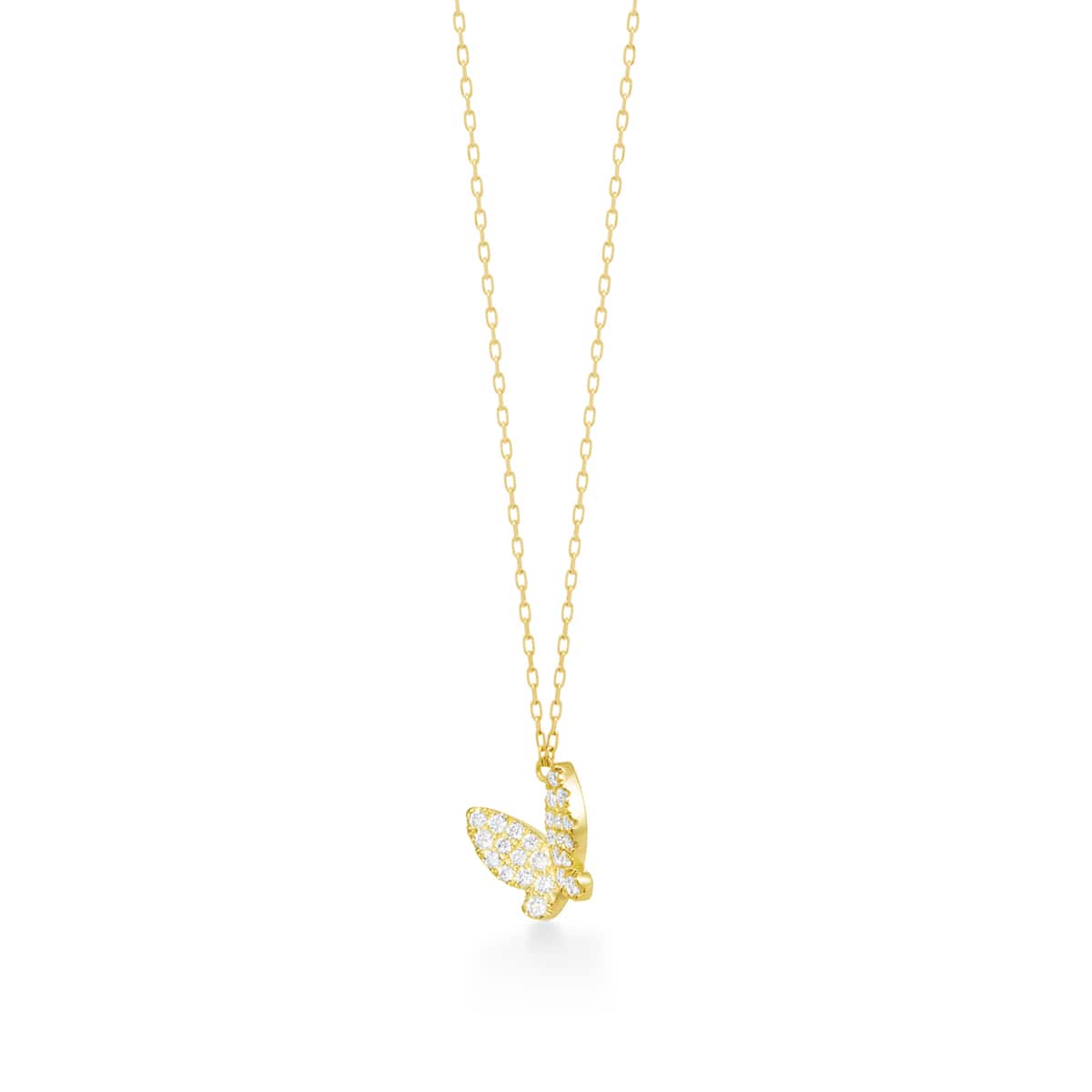 papillon brillant pavé項鍊