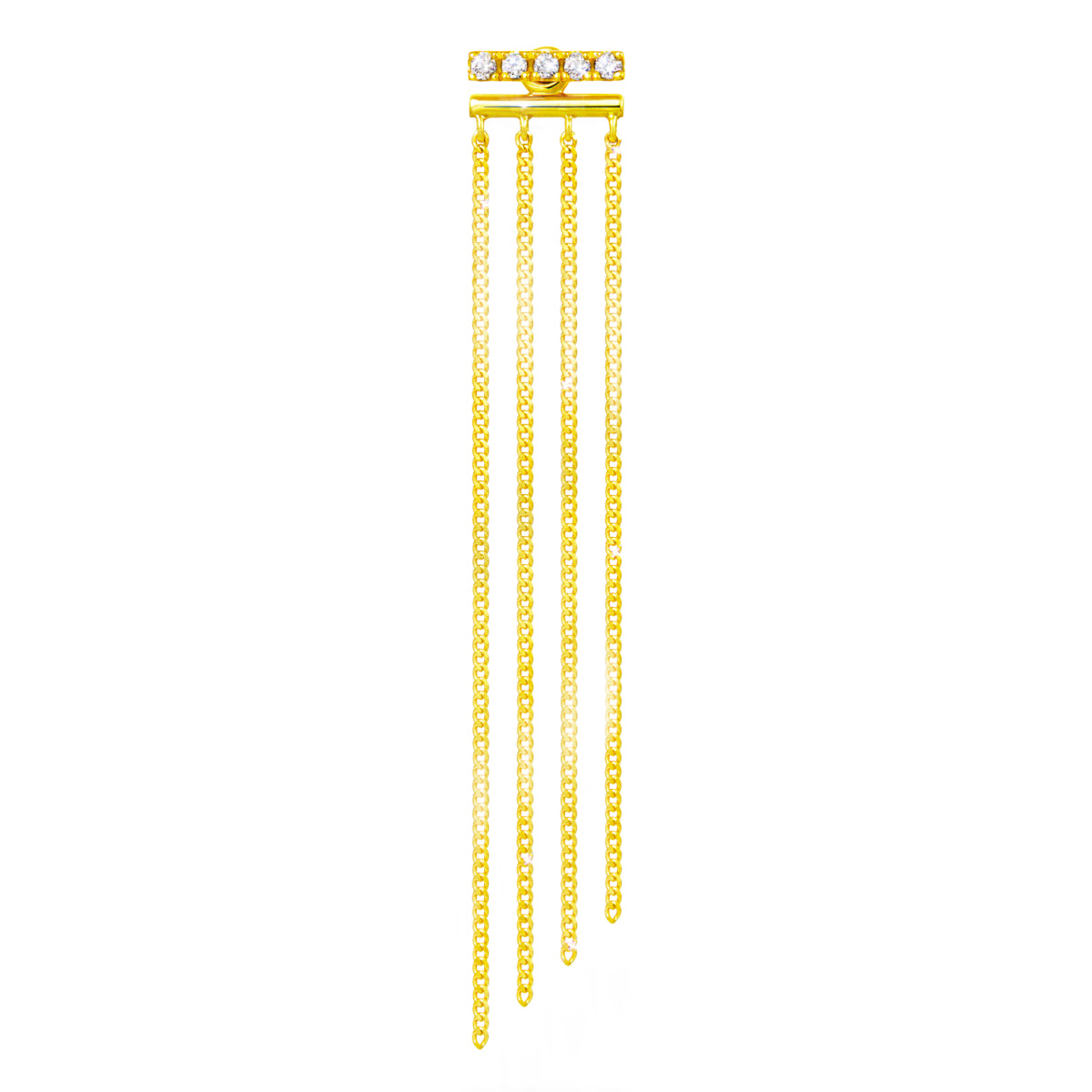 chandelier chain earring