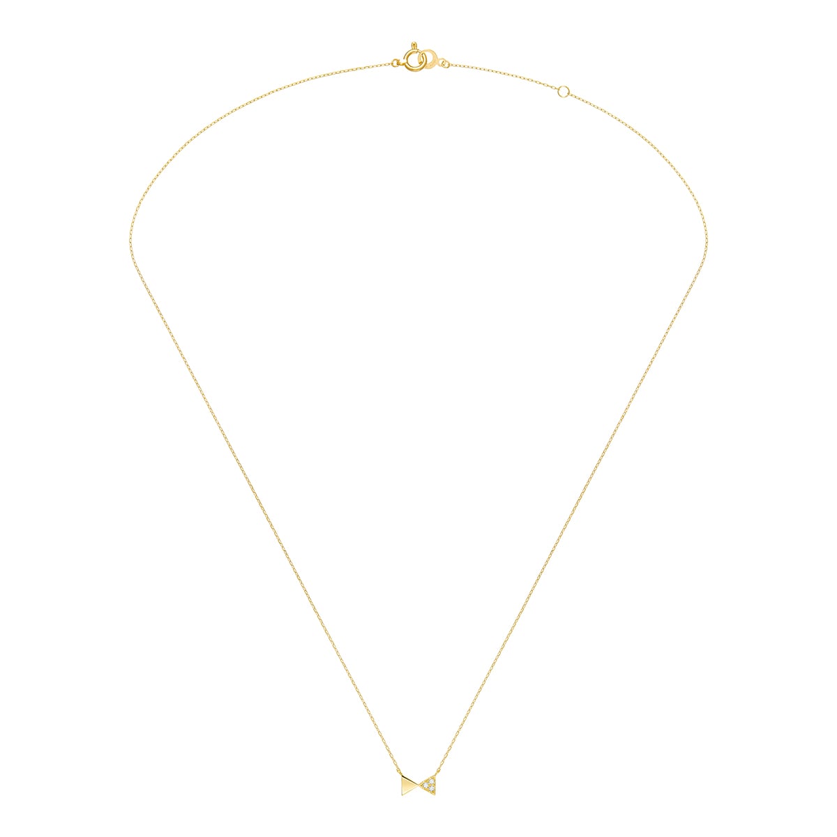 cerf-volant pavé combination necklace