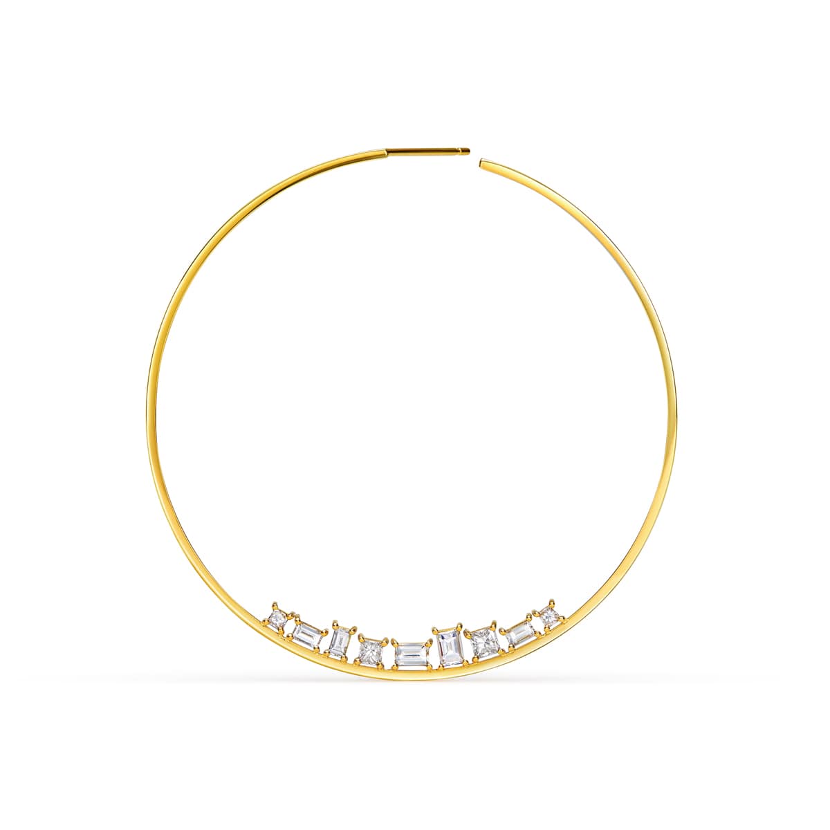 mosaic hoop earring