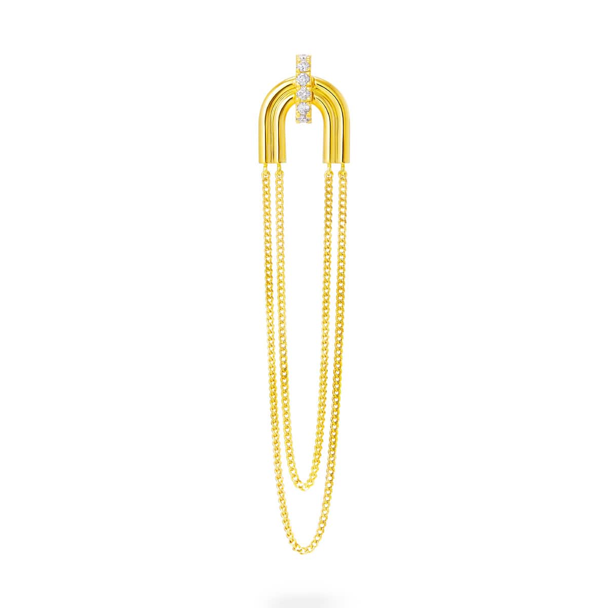 chandelier chain arch earring