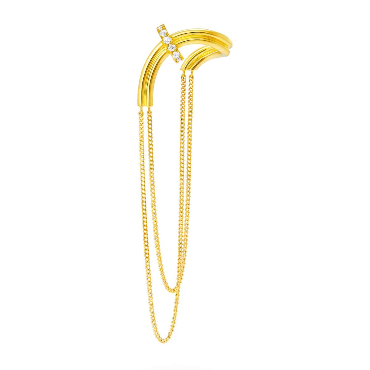 chandelier chain enfold earring