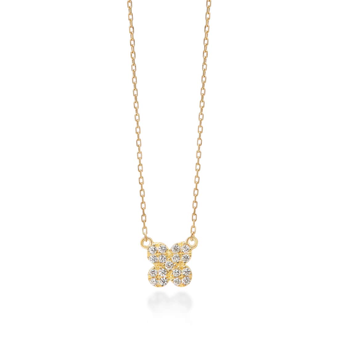 petal pavé 項鍊 (0.06克拉)