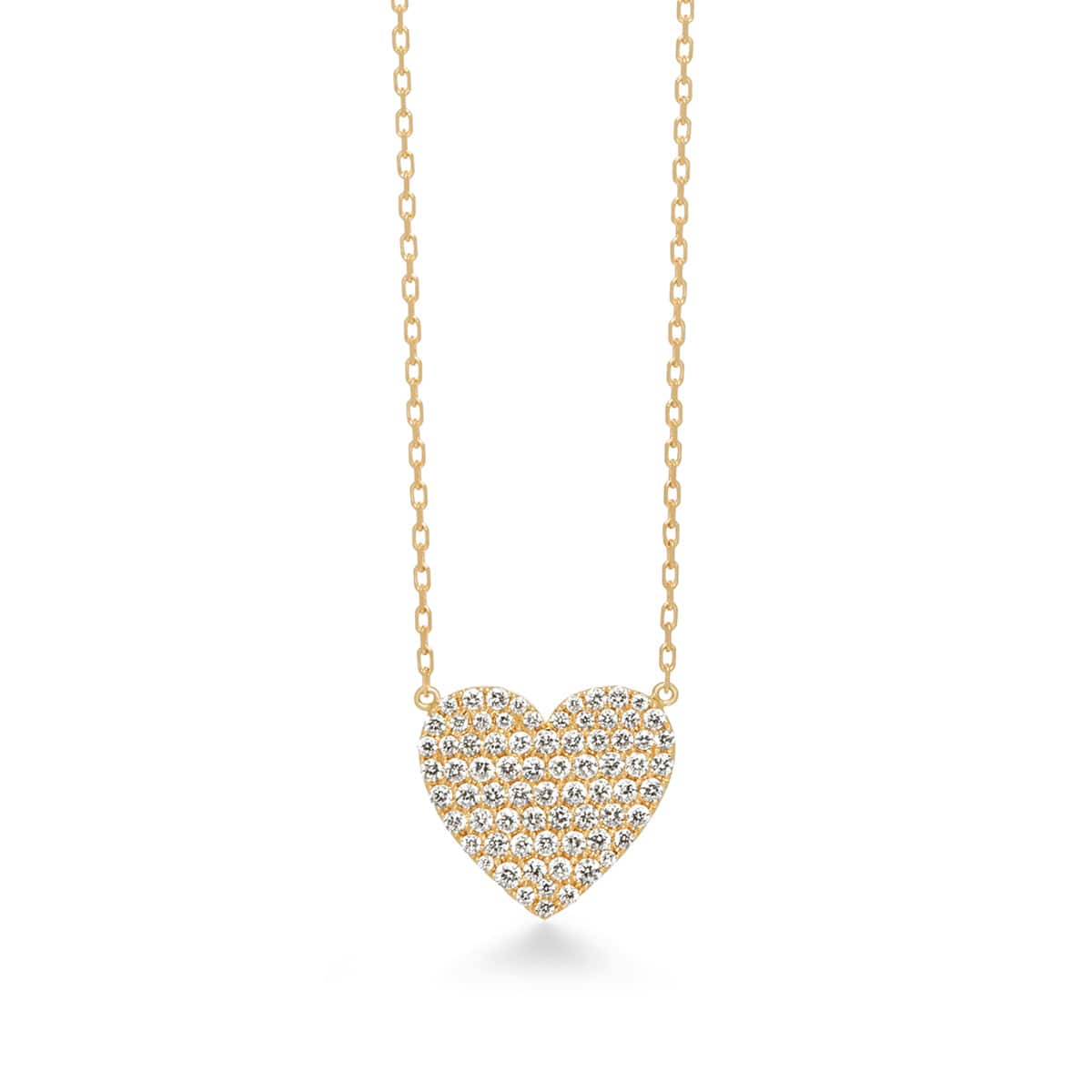 heart pavé moyenne 項鍊 (0.47克拉)