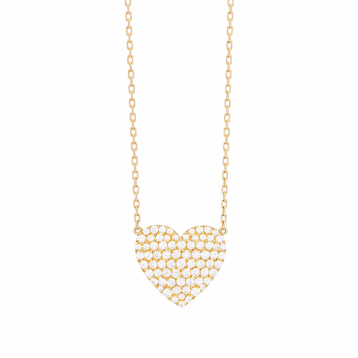 heart pavé grand 項鍊 (0.7克拉)