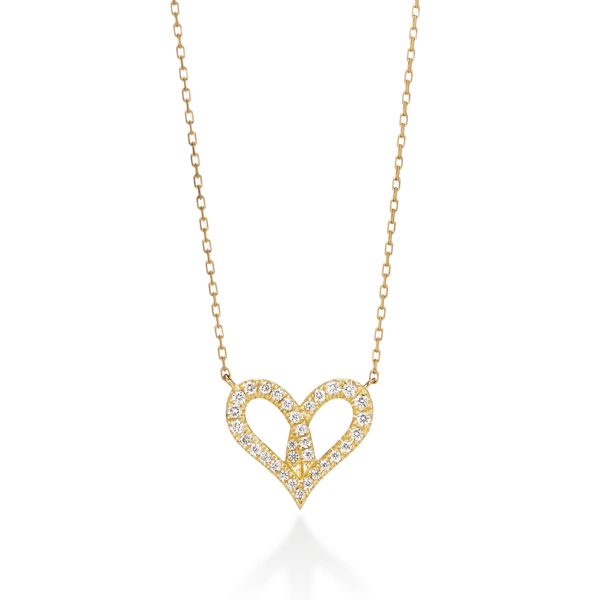 fil rouge heart midi 項鍊(全圈鑽)
