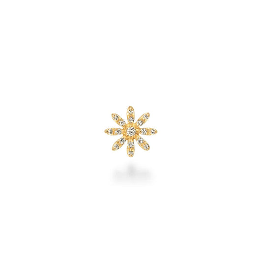 Boucle d'oreille full bloom pavé