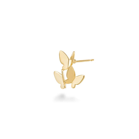 Boucle d'oreille papillon brillant