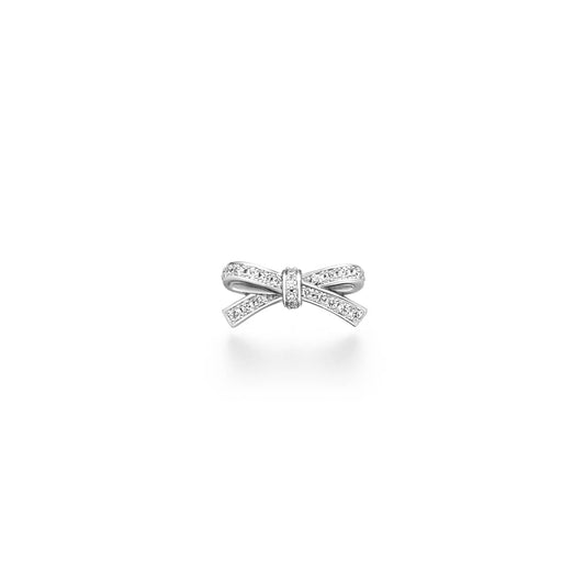 Boucle d'oreille petit ruban diamond