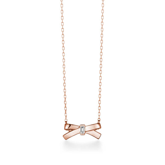petit ruban rose 項鍊
