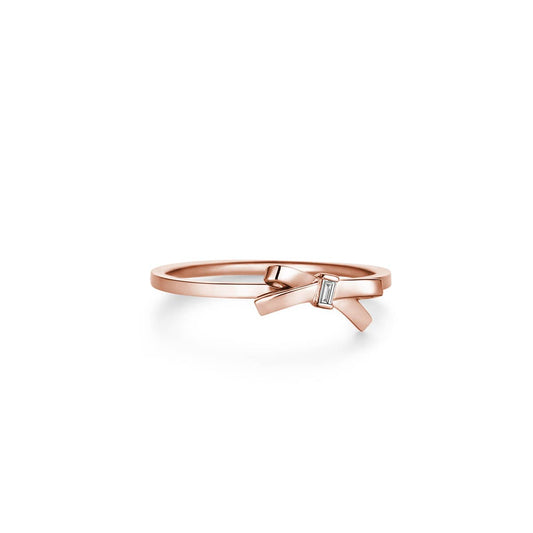 Bague petit ruban rose