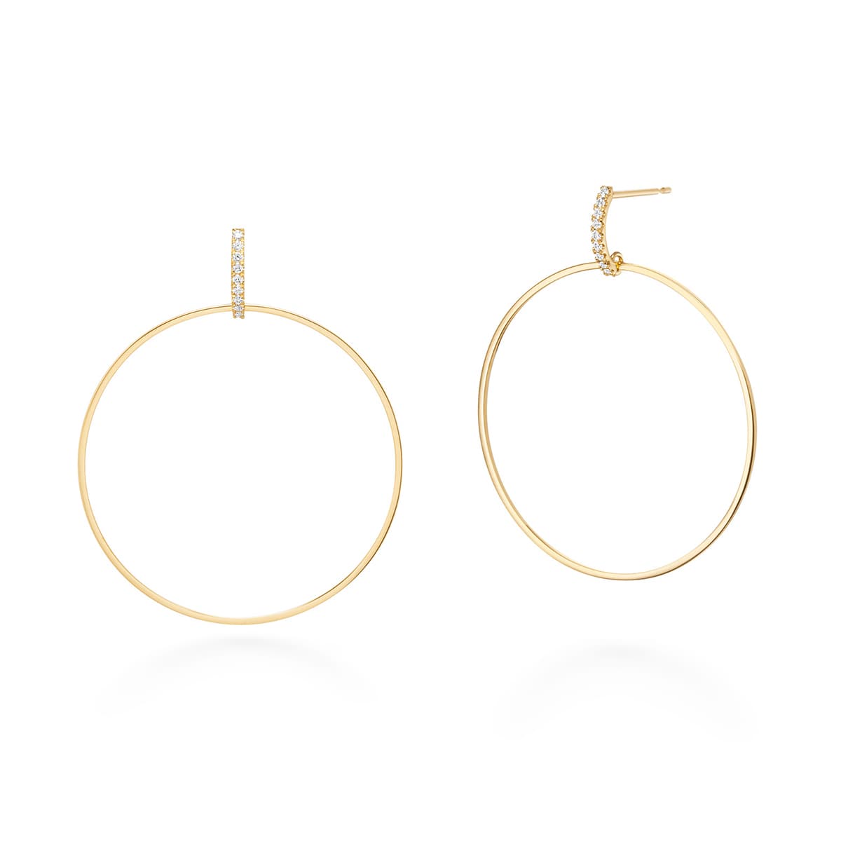 tina hoop sway earrings