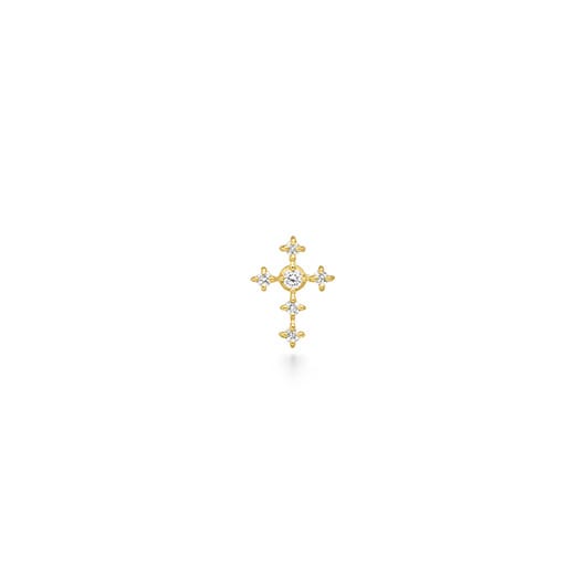 Boucle d'oreille chérie cross