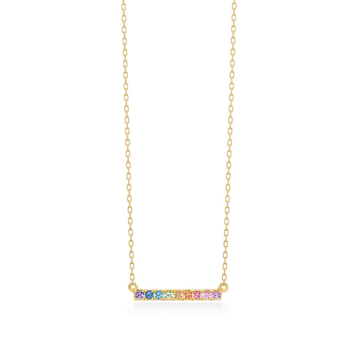 Tina Short Necklace – Rainbow