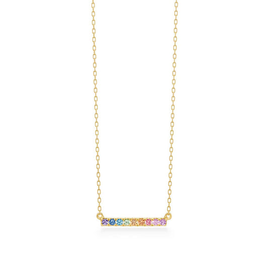 Tina Short Necklace – Rainbow