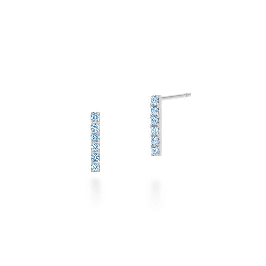 Boucles d'oreilles tina line (saphir bleu)