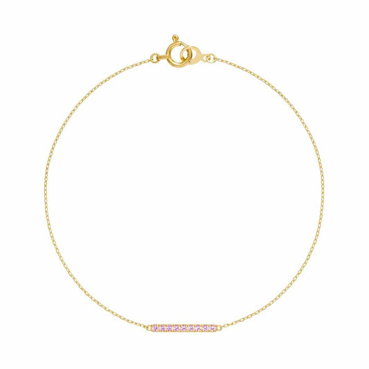 tina chain 手鍊 (粉紅色藍寶石)