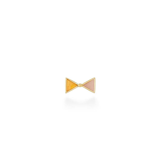 cerf-volant color earring (pink & orange)