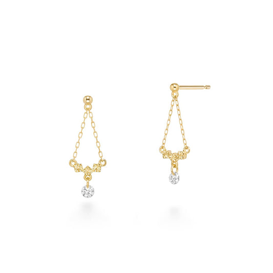 Boucles d'oreilles bindu givre