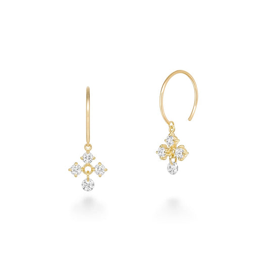 Boucles d'oreilles bindu snow