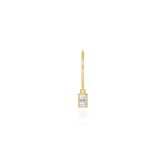 Boucles d'oreilles nudity baguette 