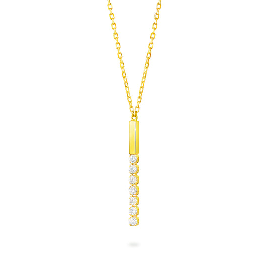 chandelier line necklace