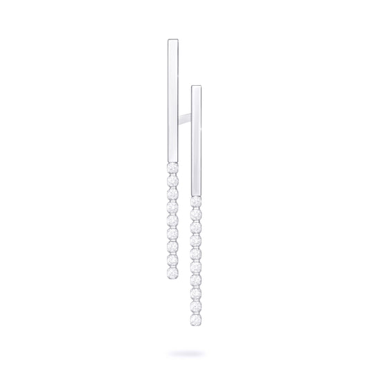 chandelier double line earring