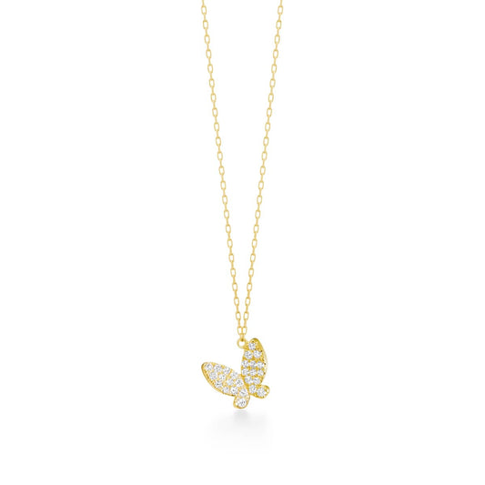 papillon brillant pavé項鍊
