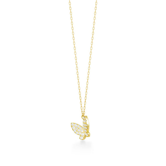 papillon brillant pavé項鍊