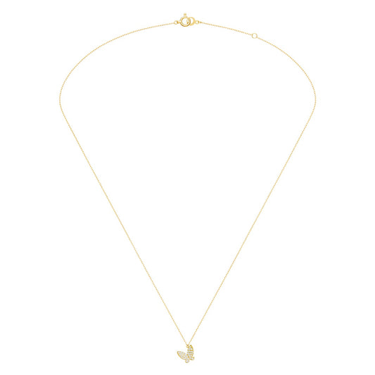 papillon brillant pavé項鍊