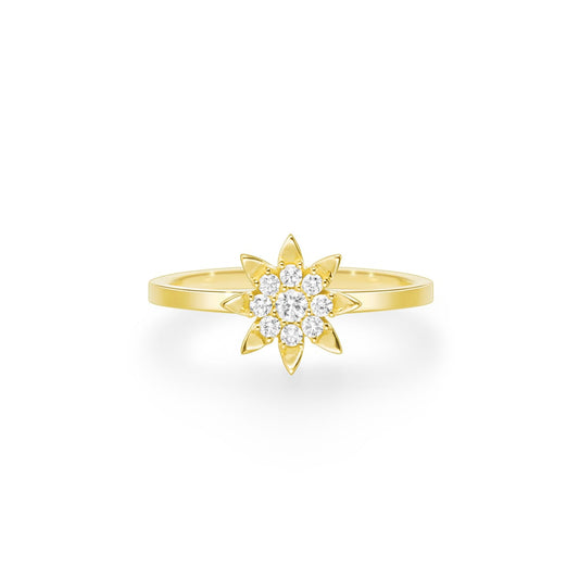 Bague petit soleil diamond