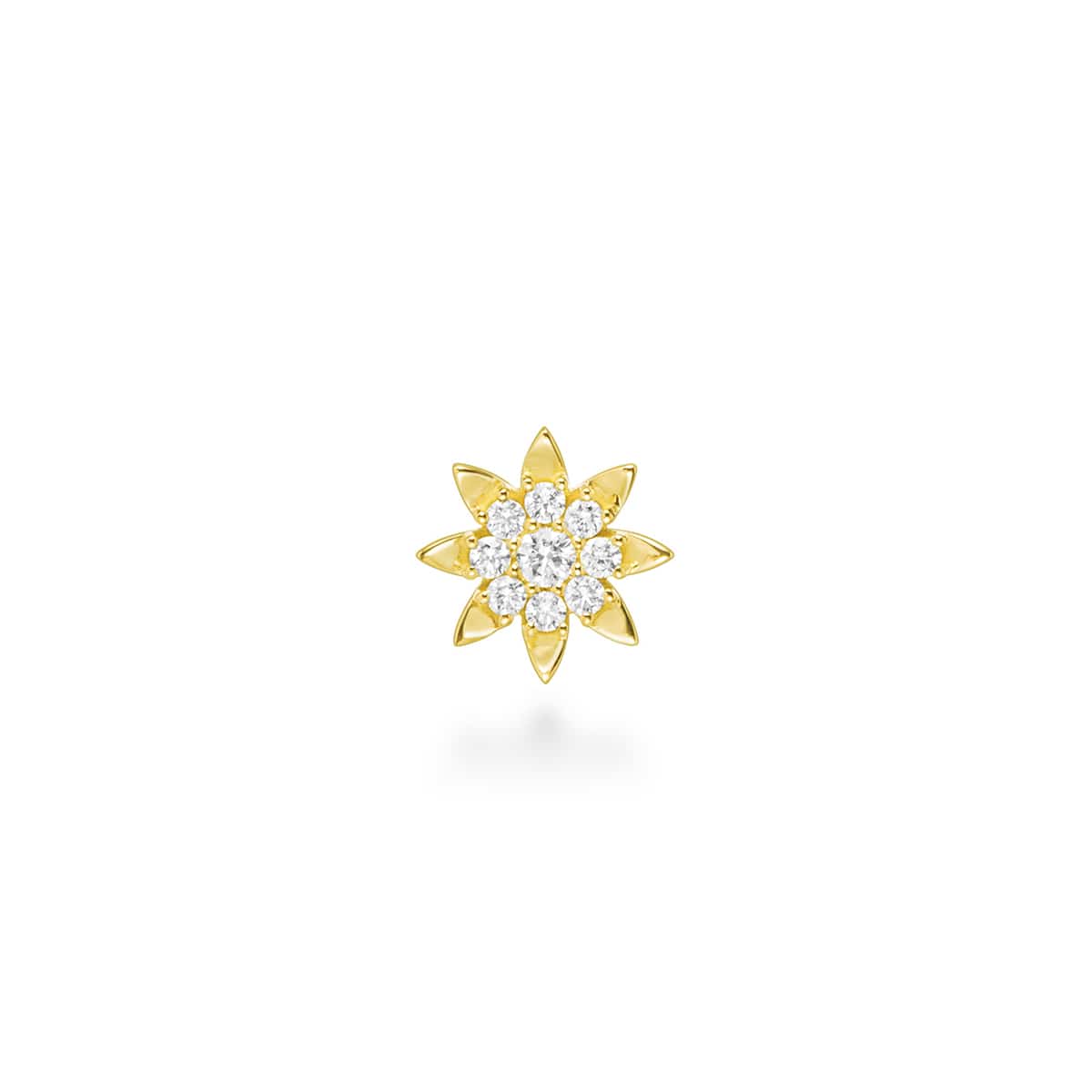 Boucle d'oreille petit soleil diamond