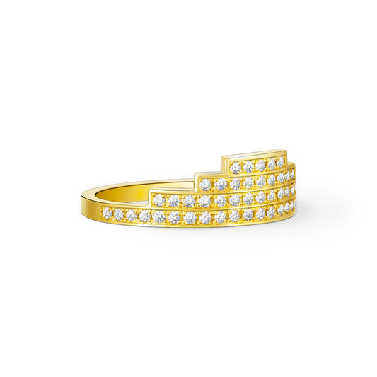 chandelier layered diamond ring