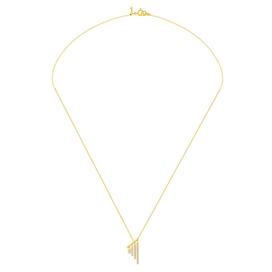 chandelier baguette necklace