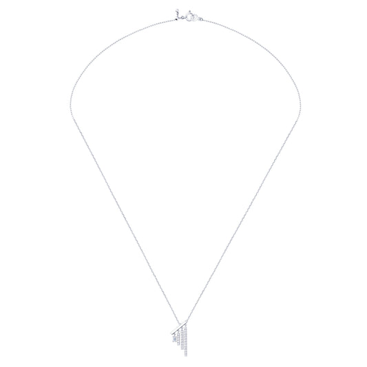 chandelier baguette necklace