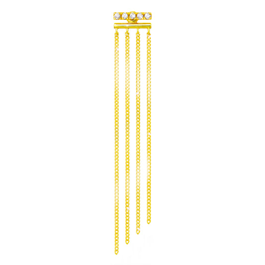 chandelier chain earring