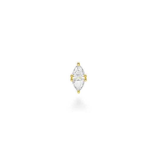 cerf-volant losange diamond earring