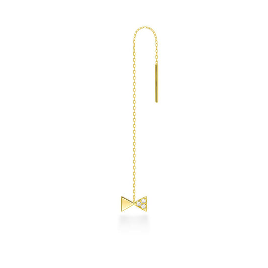cerf-volant pavé chain combination earring
