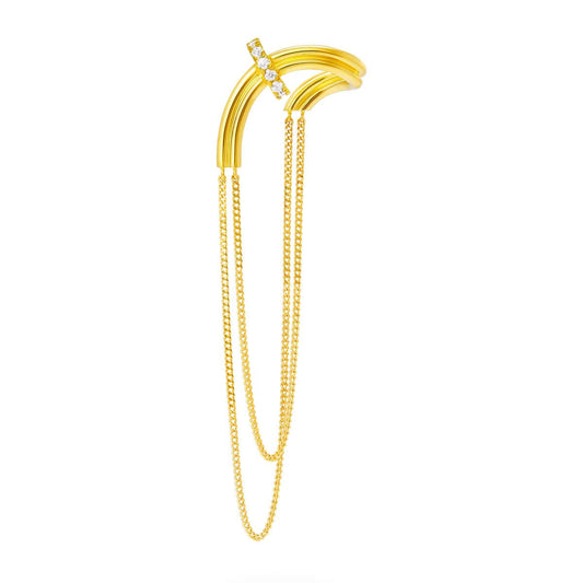 chandelier chain enfold earring