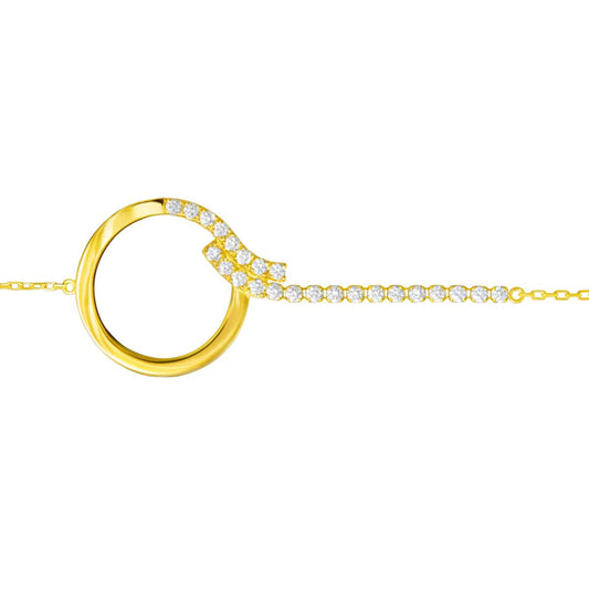chandelier circle bracelet