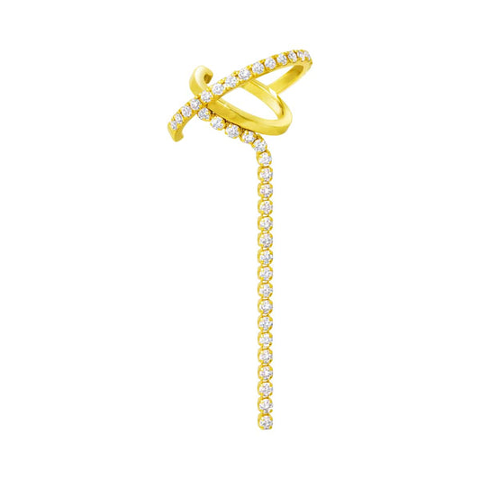 chandelier orb ear cuff