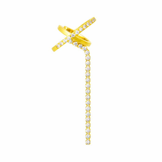 chandelier orb ear cuff
