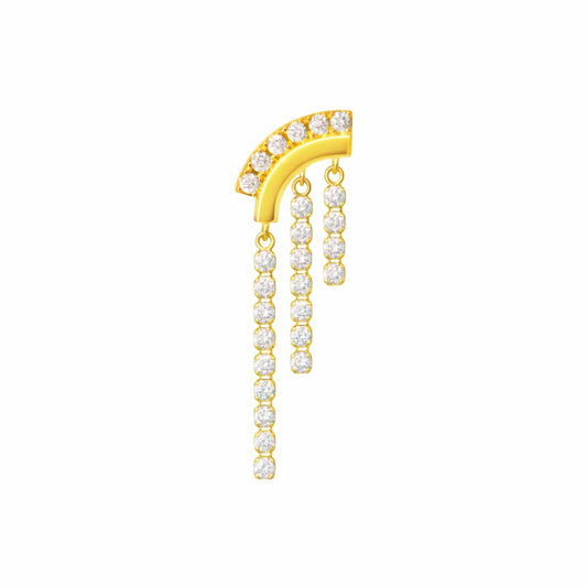 chandelier arc earring