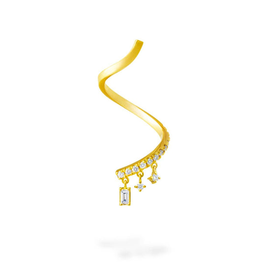 chandelier sway twist earring