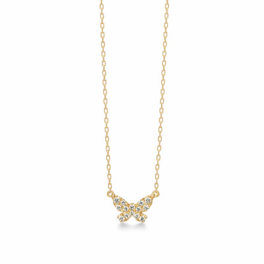butterfly pavé 項鍊