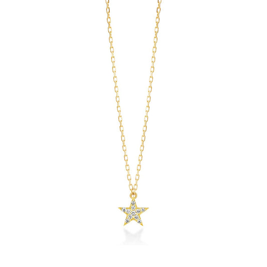 étoile pavé 項鍊 (0.03克拉)