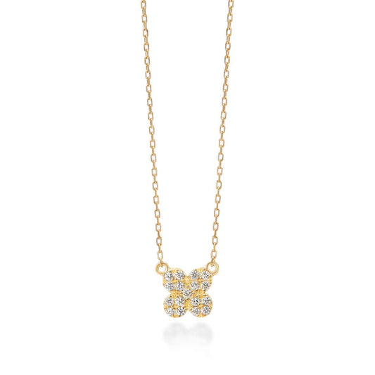 petal pavé 項鍊 (0.06克拉)